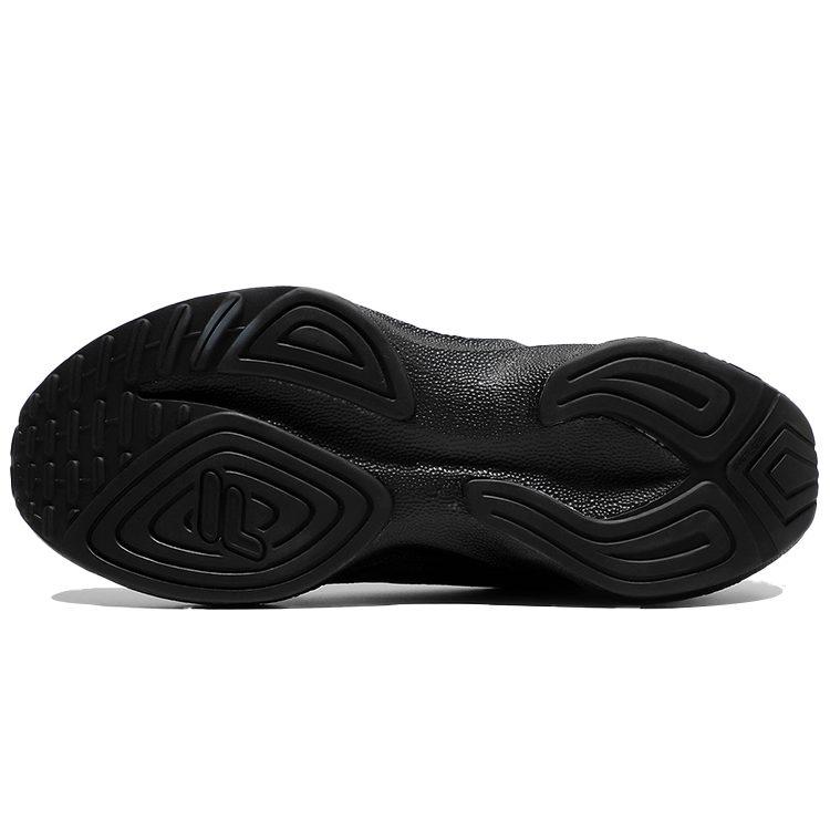 BTS X FILA Textile, Synthetic Leather Low Top Casual Running Shoes Unisex Black Gray Korean Style 1RM01671D_001