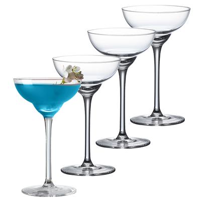 4KS 130ml Sklenice na Margaritu Koktejlové Poháry Sada 4 Martini Sklenic
