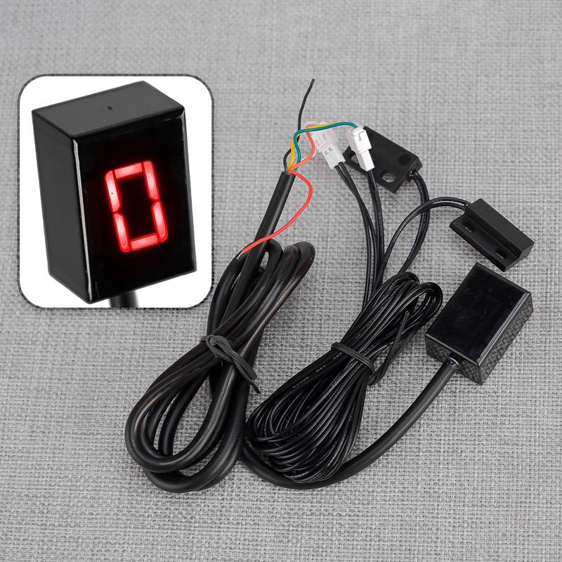 Universal Motor Digital Gear Indicator Display Shift Lever Sensor for Motorcycle Bike Scooter ATVs 6 Speed New