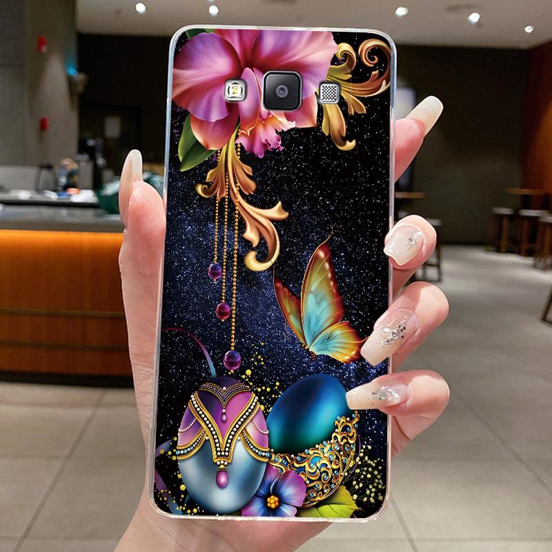 Casing For Samsung Galaxy A5 2015 Case SM-A500F A500Y Aesthetic Fashion Cute Cat Soft Silicone Back Cover Transparent Phone Case