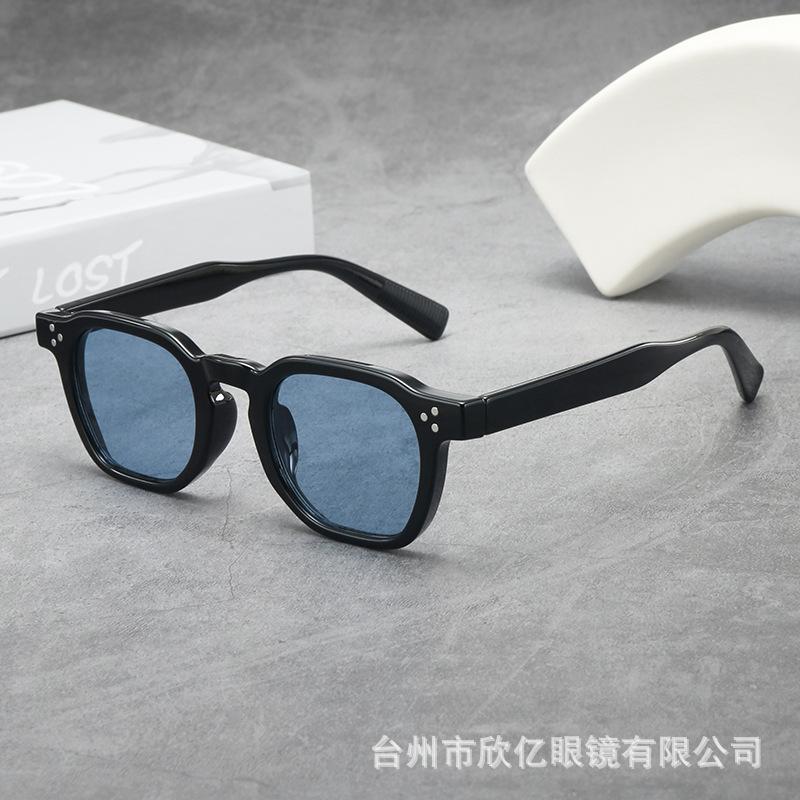 New retro thick oval small frame high-end women's sunglasses, sun protection, ultraviolet men's sunglasses