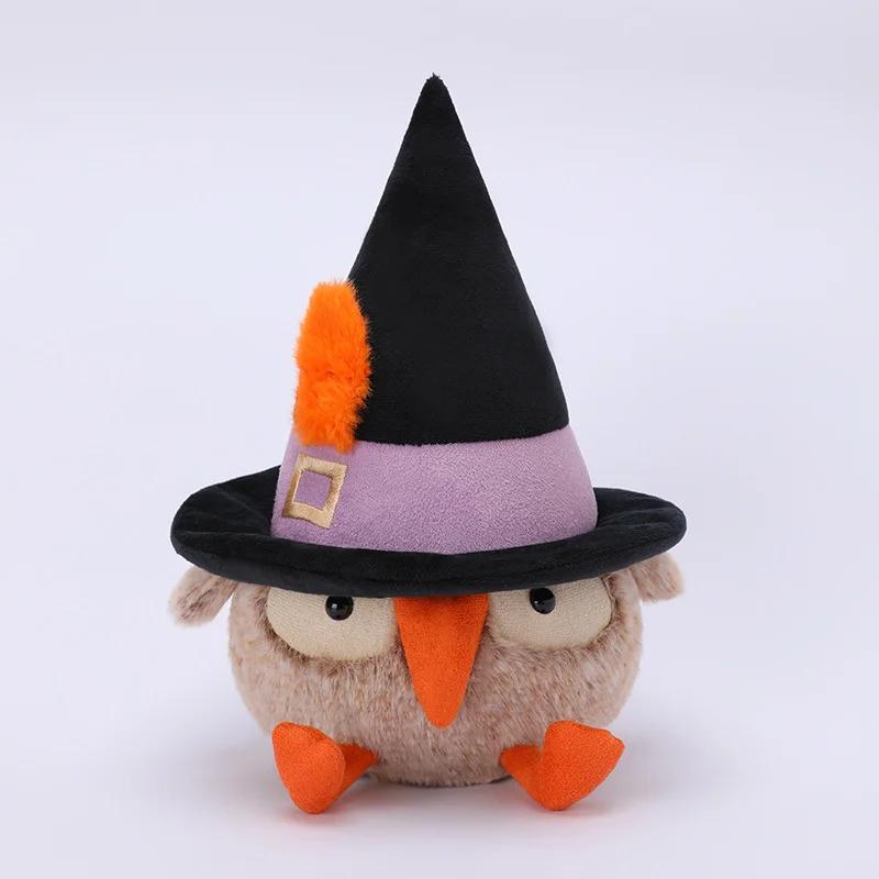New Bat Plush Toys Black Crow Dolls Soft Stuffed Animal Bat Plushie Decor Ornament Halloween Gifts