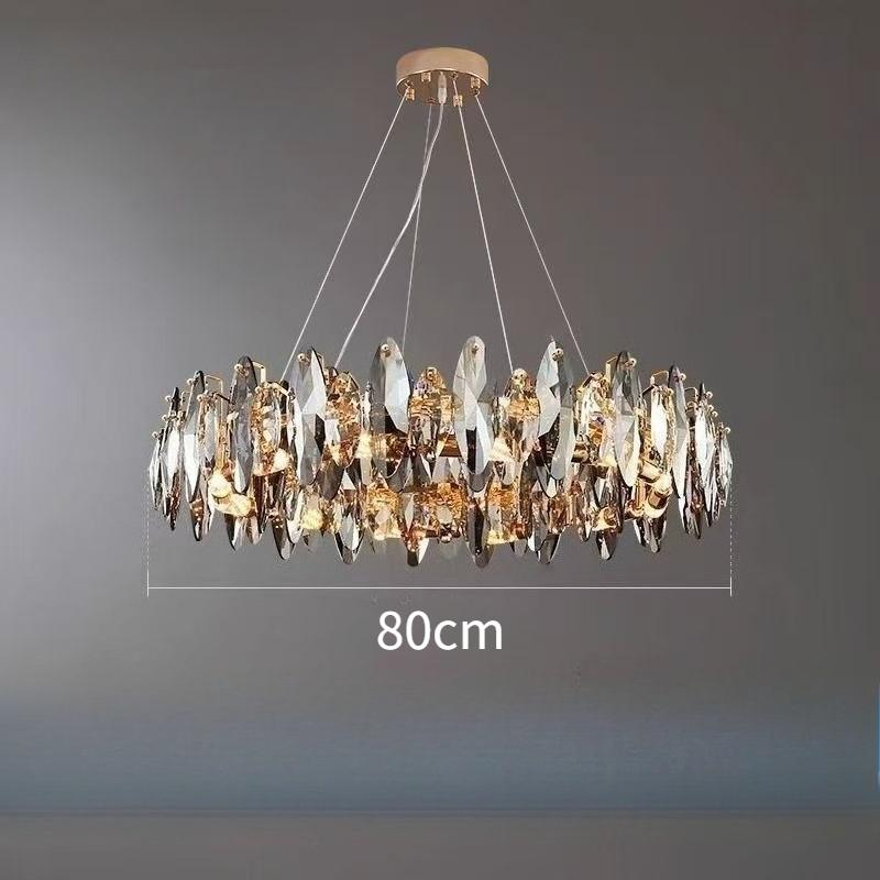 Moderne Esche Kristall Deckenleuchter für Wohnzimmer Küche Insel Pendelleuchten Home Decor Hängende Beleuchtung