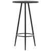 Bar Table - VIDAXL - Black - 60x107.5 Cm - MDF - 2 Seats - Contemporary Design