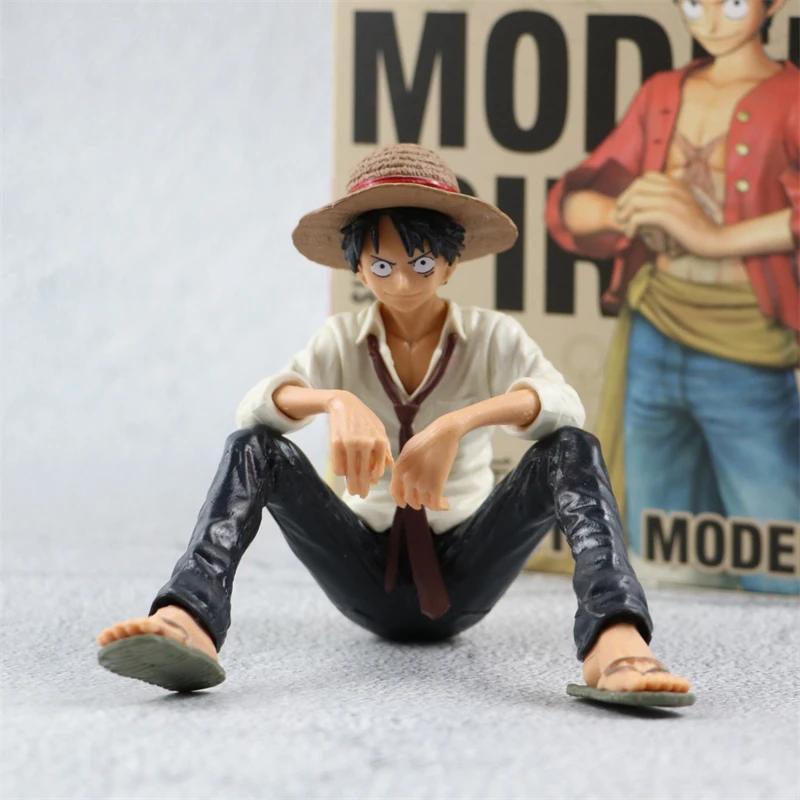 One Piece Luffy Sitting PVC Figure Anime Action Model Toy Collection Statue Doll Gift For Kids Fans Birthday
