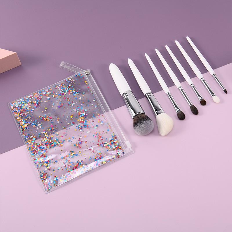 7pcs Makeup Brush Set Portable Fine Wool Blush Eyeshadow Brushes Daily Beauty