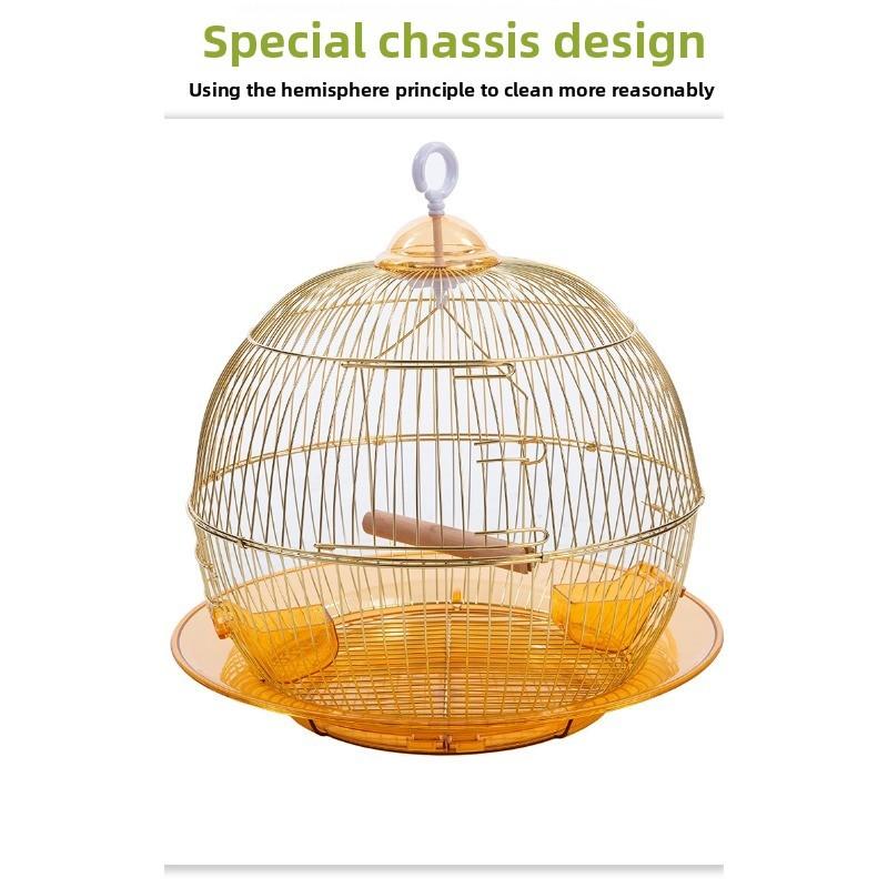 High-end Birdcage, Parrot Birdcage, Household and Villa Model, Convenient To Carry, Made of Metal Wire with an Attached Birdcage