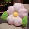 60x45cm Pink Sakura Plush Pillow Stuffed Flower Plant Seat Cushion Fantastic Throw Pillow Sofa Chair Indoor Decor Gift