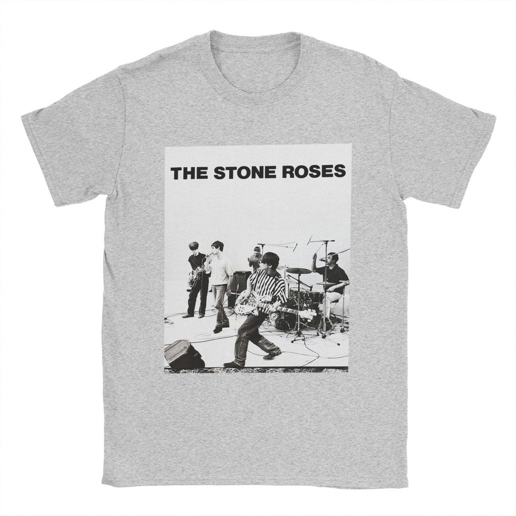 Casual The Stone Roses T-Shirt Men Round Neck Cotton T Shirt Short Sleeve Tee Shirt 4XL 5XL 6XL Clothing