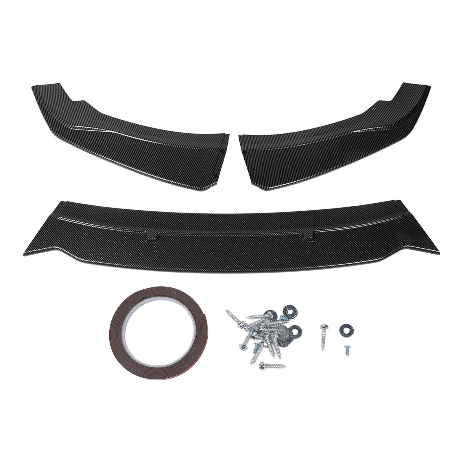 3 PCS Car Front Bumper Lip Splitter Lip Chin Spoiler Kit for 2 Series F22 F23 2014 to 2021 Carbon Fiber Style