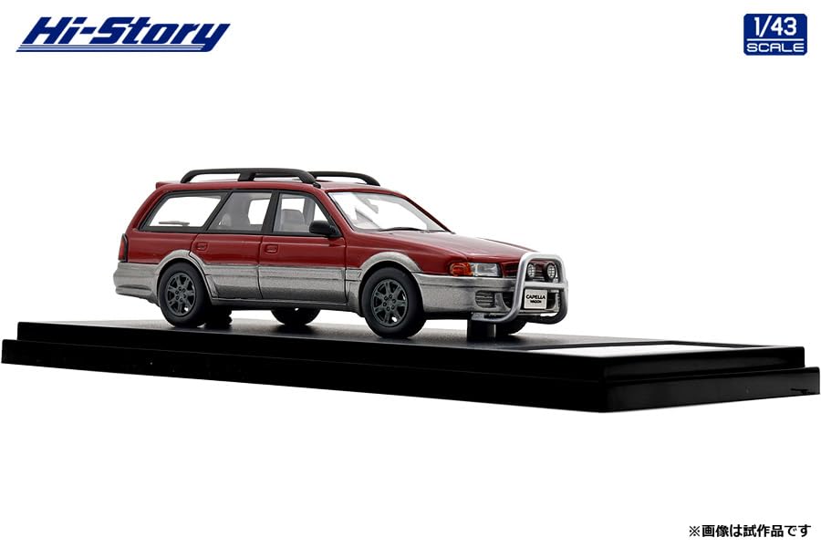 INTERALLIED Hi Story 1/43 Scale Mazda CAPELLA WAGON FX (1994) Passion Rose Mica/Silent Silver Metallic, Finished Model, HS506RE