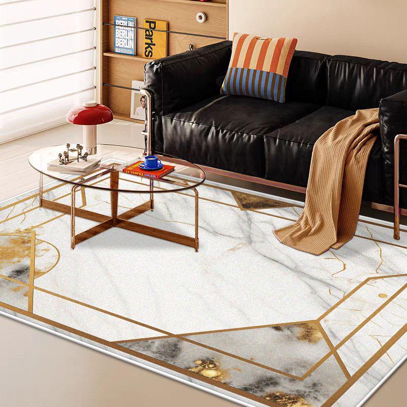 

Modern Marble Style Big Size Antiskid Carpet Living Room Luxury Soft Decoration Bedroom Rug Machine Washable Entrance Door Mat 60x90cm