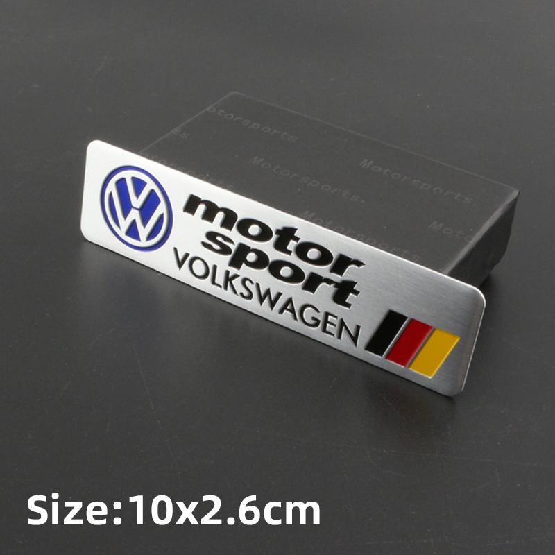 LMN1 Emblems Volkswagen Series Aluminum Badge Car Body Stickers Decals For VW GTI Polo Golf Passat Tiguan Arteon Touareg Taigo Caddy
