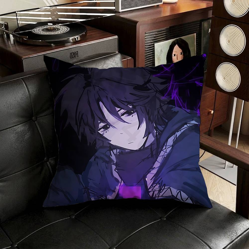 TwoTime Forsaken Pillow Case Antidustmite Pillowcase Invisible zipper silky short plush Sofa cushion cover