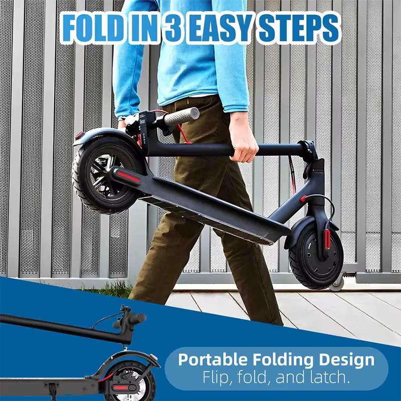 2026 New Emoko HT-T4 Pro Foldable Electric Scooter 350W 36V 10.4Ah 8.5-inch Honeycomb Tire, Supports Disc Brake+E-ABS Application