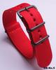 Black Nylon & Canvas Watch Strap with Vacuum-Plated Buckle