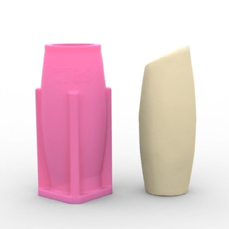 Delicate Half Face Vase Silicone Mold Artistic Half Face Vase Silicone Mold Handmade Succulent Pots and Planter Moulds