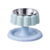 Non-Slip Base Pet Stainless Steel Bowl Cake Shape Stable Detachable Pet Bowl Elevated Design Cartoon Pet Feeder Bowl