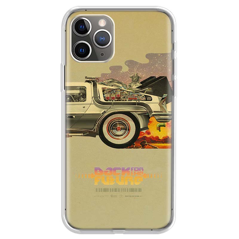 Classic Movie Back To The Future Vintage Phone Case For Apple iPhone 11 13 14 15 16 12 Pro Max 16E SE X XR XS 7 8 Plus Pattern S