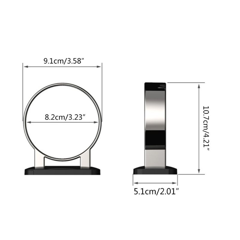 Hågtorksställ utan hål Vägghängt Hårtorkshållare Ställ Hylla för Hem Badrum Sminkrum Utan Borr Organizer