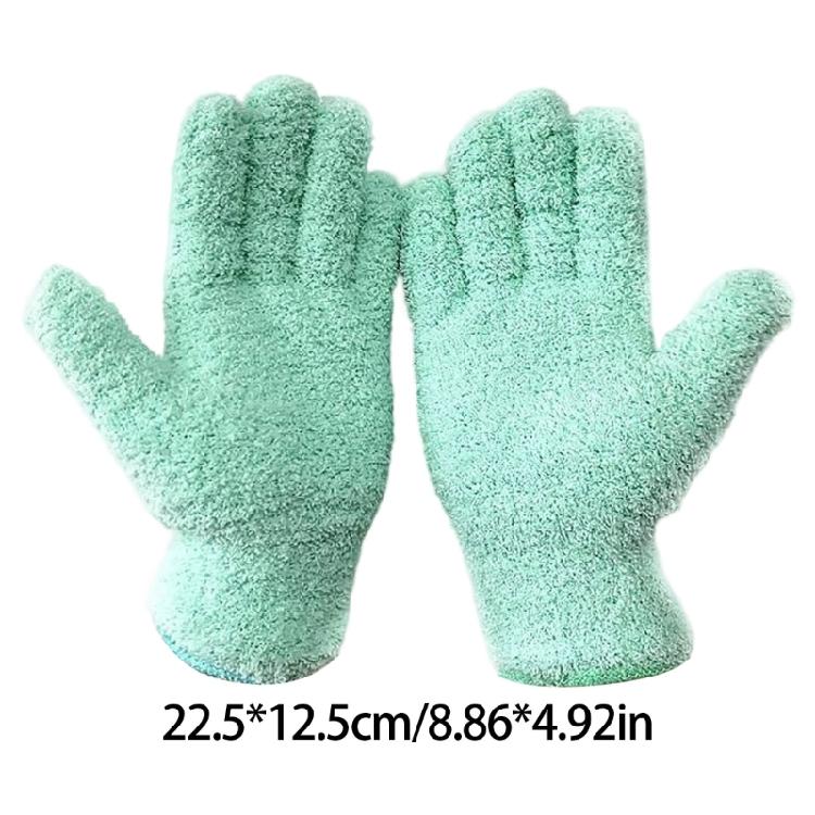 Multipurpose Dust Collection Gloves Soft Absorbent Corals Fleece For Home Cleaning Tasks Gentle On Furniture Surfaces