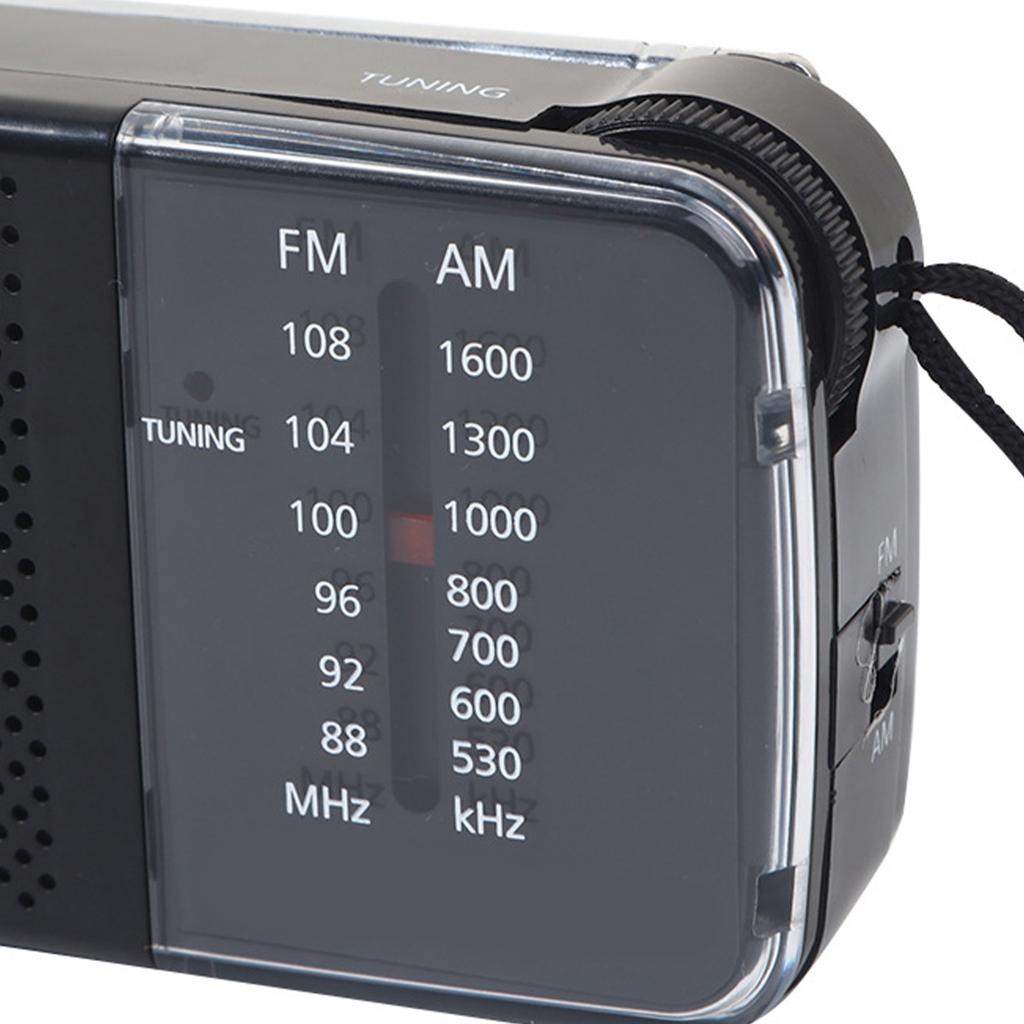 Portable AM FM Shortwave Radio Small Retro Vintage Radio Battery Powered Portable Handheld Radio for Home    