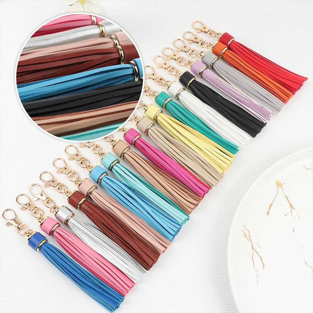 Key Chain Accessories For Bags Ring Holder Tassel Keychain Tassel Hanging Pendant KeyRing Ornaments