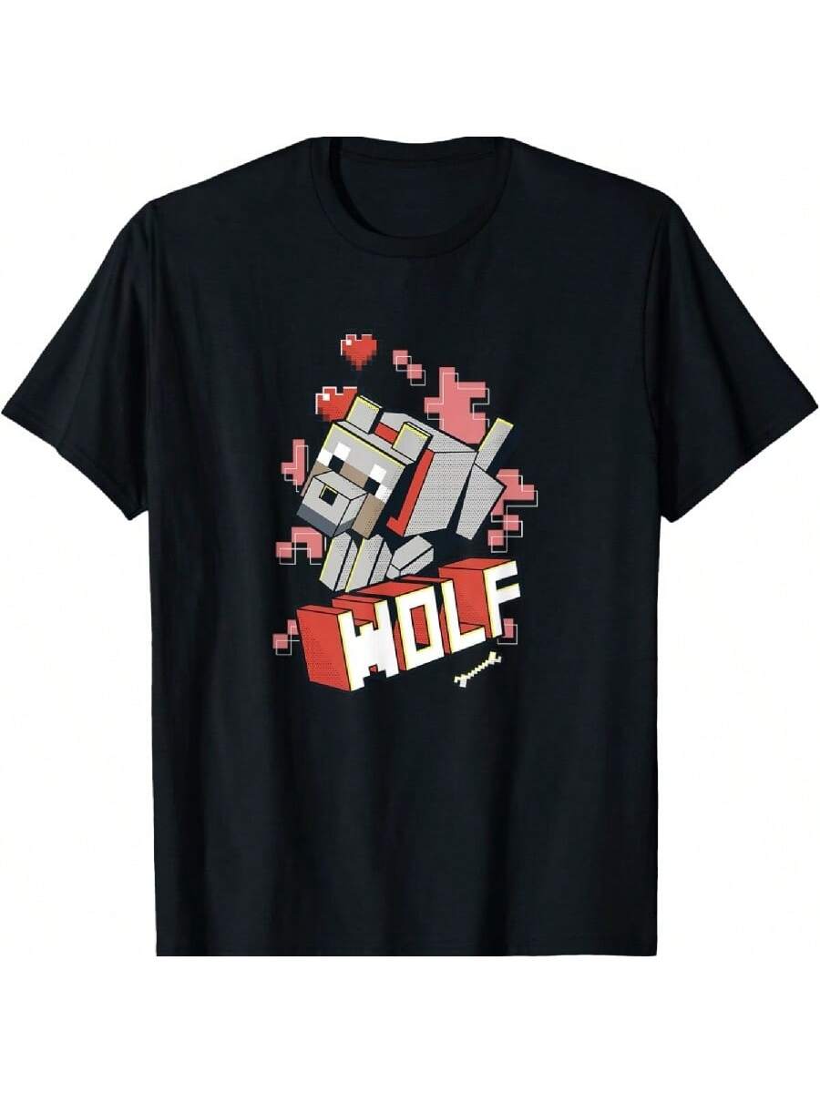 

Футболка Minecrafts Wolf Hero Love XXXXXL чёрный