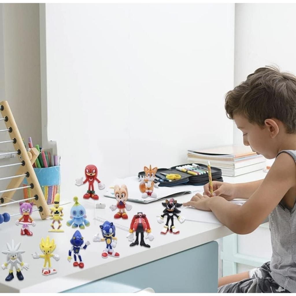 Set di Minifigure Super Sonic, 12 Pezzi