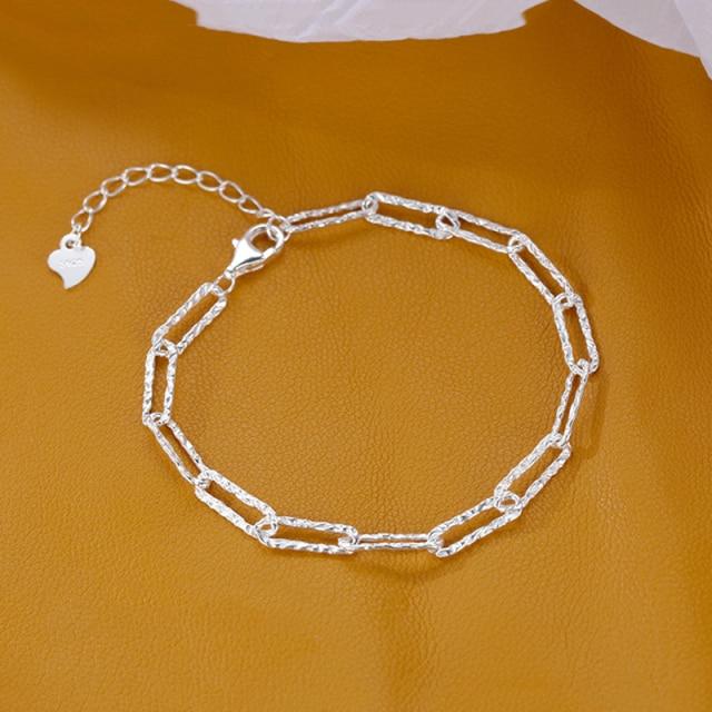 925 Sterling Silver French Sparkling Bracelet for Women Luxury Temperament Girlfriends Party Jewelry Gift