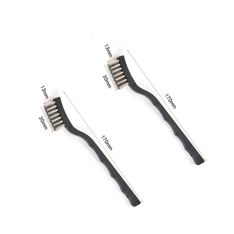 

A Set of 2 Wire Brushes Made of Stainless Steel Is Used for Cleaning Rust Sandblasting Removing Paint Slurry Is A Cleaning Brush