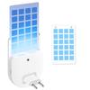Flying Insect Trap Indoor Plug-in Bug Catcher Zapper Light with 1pc Sticky Pads Purple Night Light Mosquito Trap Fly Catcher for Home Office House
