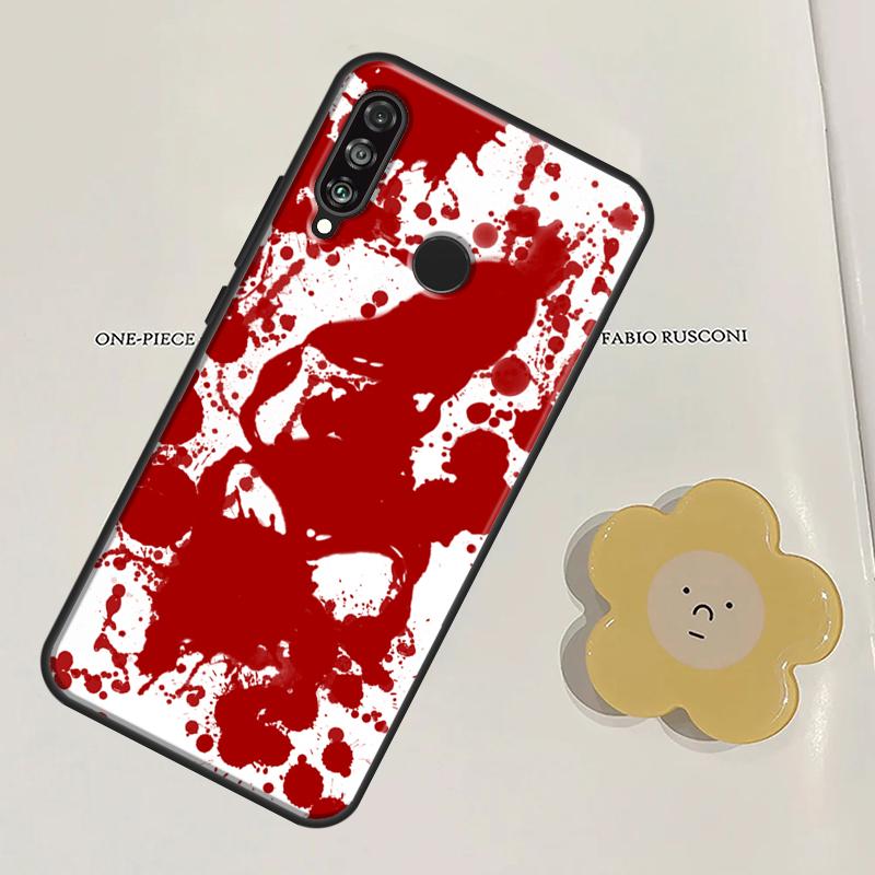HALLOWEEN BLOODY SPLATTER For Huawei Nova Y91 Y60 Y70 Y90 Y61 3i 7i 8i 11i Nova 11 9 10 SE P20 P40 Lite P30 Pro Case