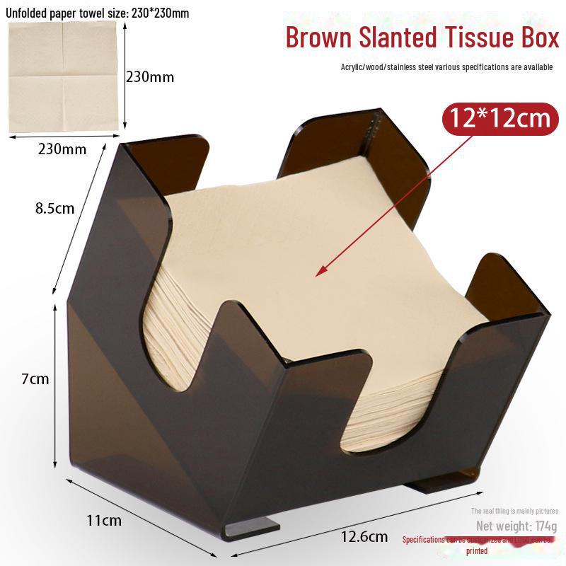 Square Tissue Box - Restaurant & Hotel Napkin Holder