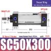 SC63 High Thrust Small Pneumatic Cylinder, Model SC40/50/80/100*125X150X200X500-S