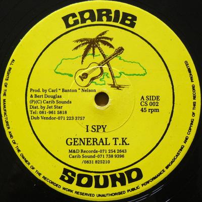 12inch Record GENERAL T.K.  I Spy CS002 Carib Sound UK Reggae Ska  Dub Used