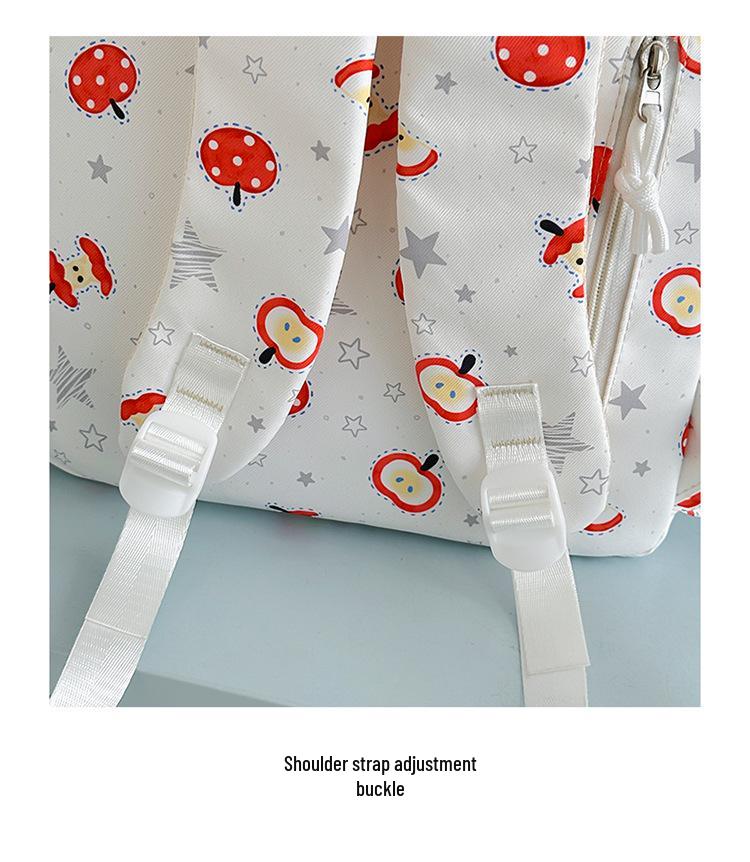 Lightweight Cute Print Backpack for Middle & High School Girls: Large Capacity