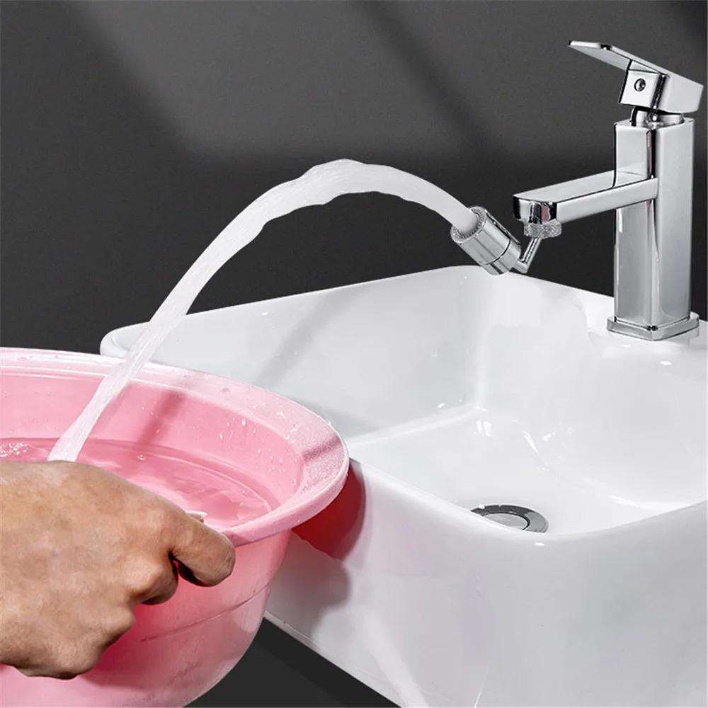 Universal Splash Filter Faucet Spray Head 720 Degrees Water Outlet Faucet Extender Bubbler Sprayer Kitchen Bathroom Accessories