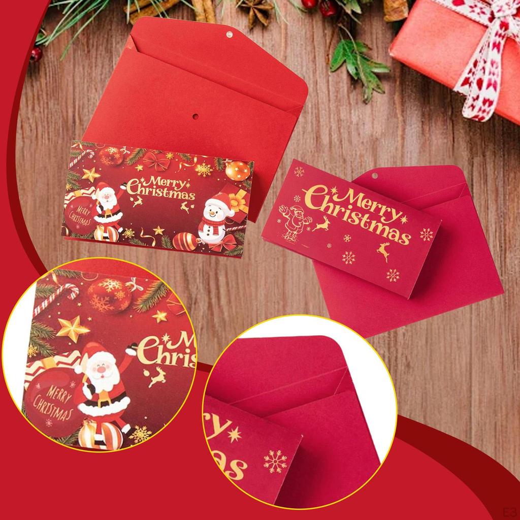 Christmas Moneys Gift Envelope 6 Slots Money Holders for Holiday