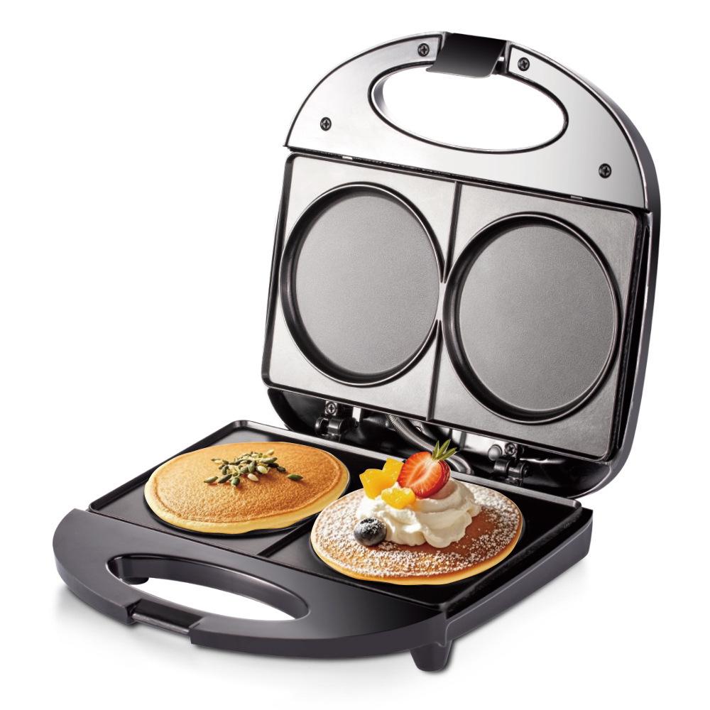 European Standard Non-Stick Waffle, Crepe, and Pancake Maker with Double-Sided Heating. European Standard
