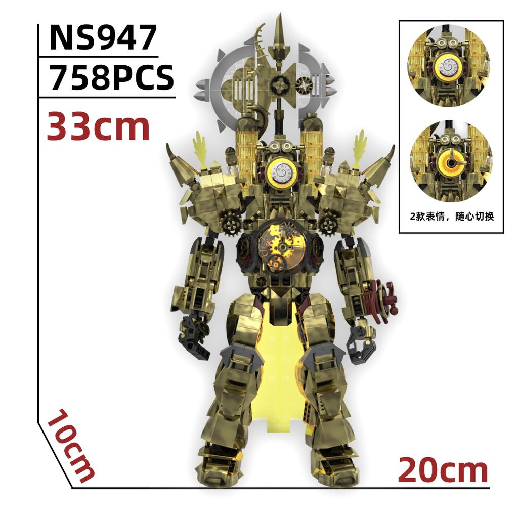 Hot Skibidi Titans Dark Clockman TV King Camera Man Building Blocks Animation Horror Figure Model Toys for Kid Ideas Gifts Xmas