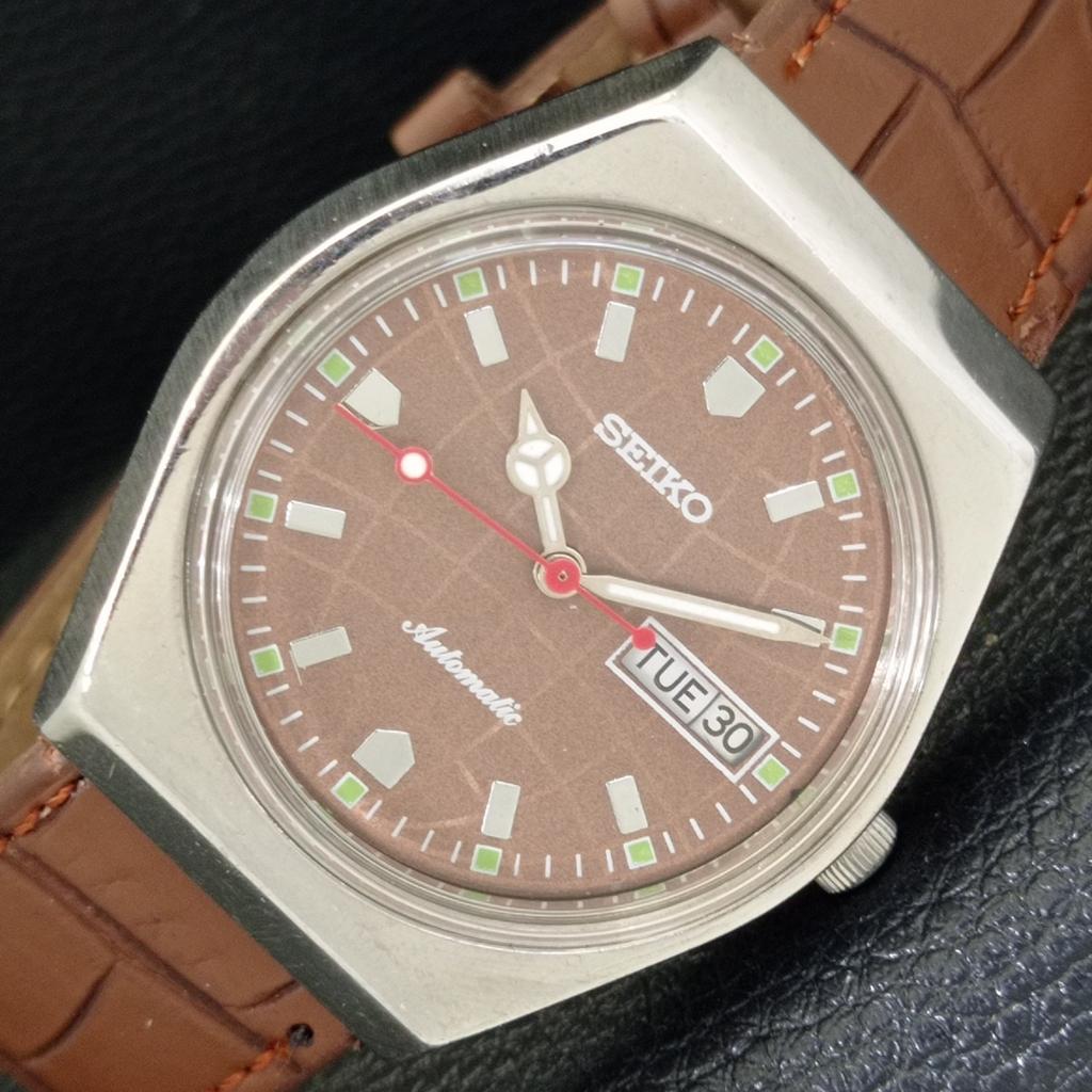 

ВИНТАЖНЫЕ МУЖСКИЕ ЧАСЫ SEIKO AUTOMATIC 6319A ЯПОНИЯ С КОРИЧНЕВЫМ ЦИФЕРБЛАТОМ a500803-5 R154-a500803