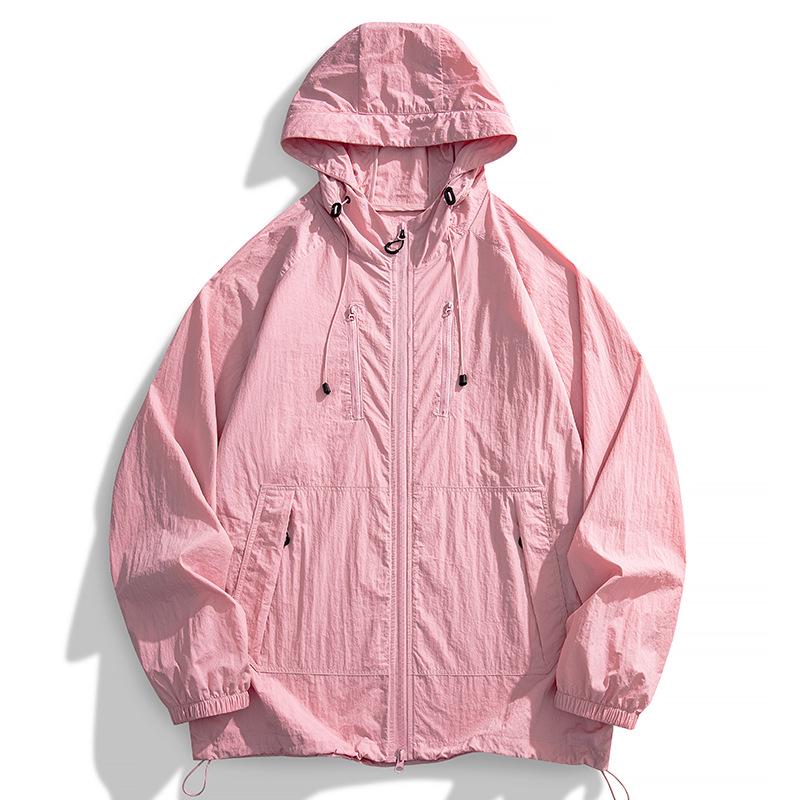 Unisex Ice Silk UV Protection Hooded Jacket - Breathable, Long Sleeve Summer Wear