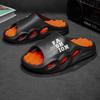 Fashion Trend Men's Slippers Indoor Home Thickened Super Soft Sole Sandals Letter Men's Beach Shoes Outdoor