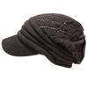 Summer Knit Hat with Diamond Medical Medical Care Autumn for Hair Diamond Various Colors To Choose Brim, Pattern, 100% Cotton, Hat, Cool, Breathable,