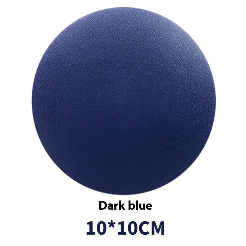 Faux Leather Drink Coaster 3.94in Round Heatproof Cup Mat Tableware Pad Trivet Mat Round Drink Mat Trivet Mats Accessories 6pcs