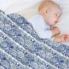 Royal Blue and Green Paisley Design Throw Blanket Decorative Sofas Luxury Throw Thin Anime Blankets