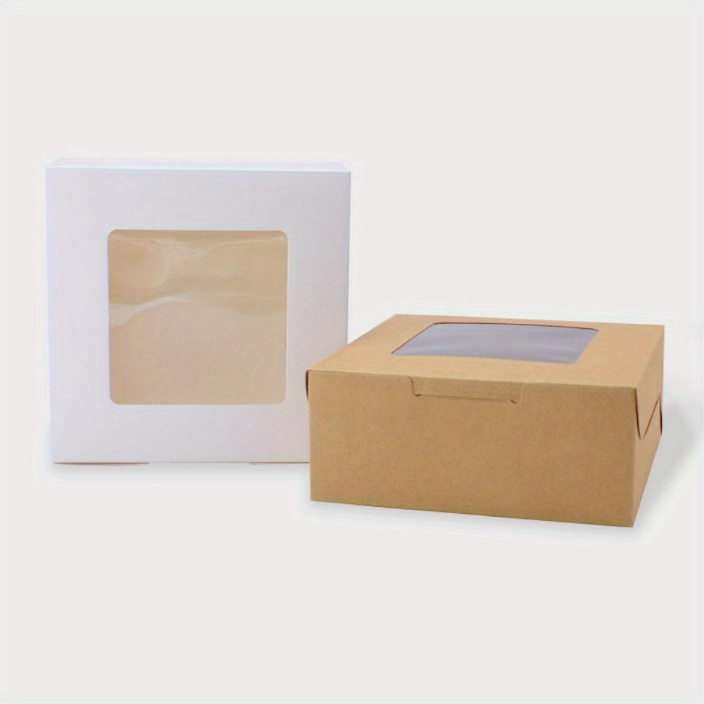 18pcs White Treat Boxes with See Though Window Gift Box Gift Wrap Boxes for Soap Gift Packaging Box for Birthdays Weddings Parties Festivals