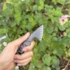 Mini Ax D2 Steel Blade Outdoor Camping Wilderness Survival EDC Pocket Knife Tactical Knife Clear Obstacle Knife Boy Gift