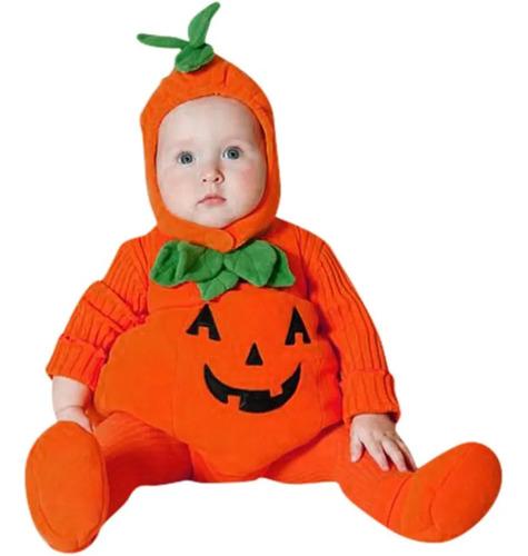 Baby Pumpkin Costume, Halloween Pumpkin Costume For Toddle 3-6 Meses